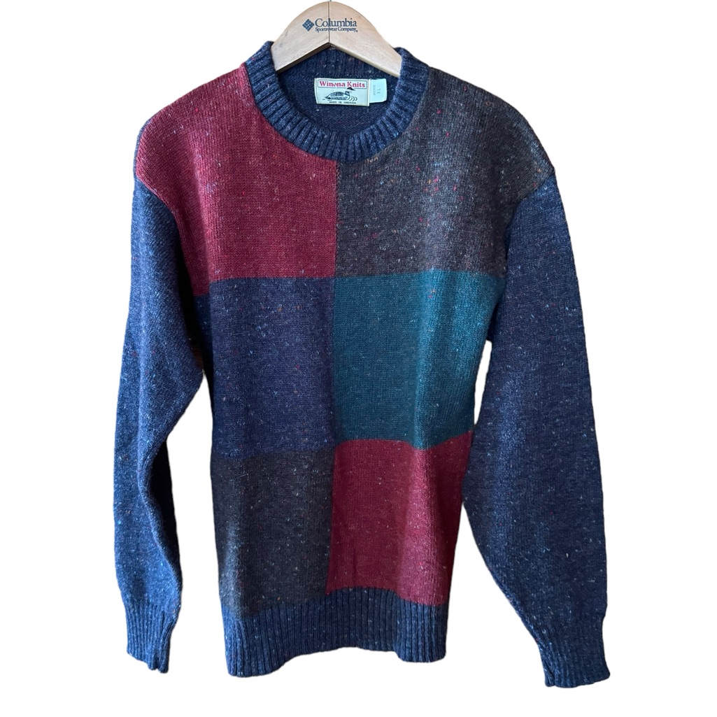 Nwot Vintage Winona Knits Wool Blend Crewneck Sweater